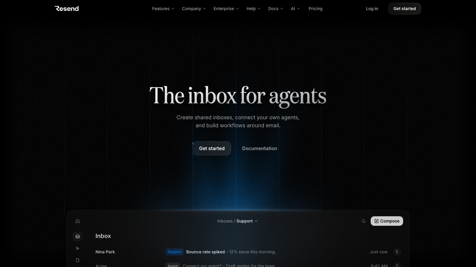 Resend Inboxes product page